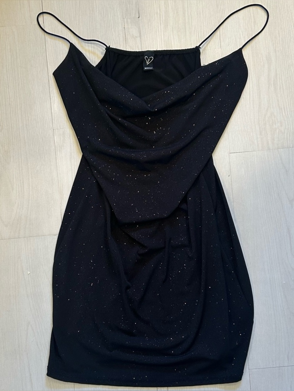 Windsor Black Sparkle Mini Dress